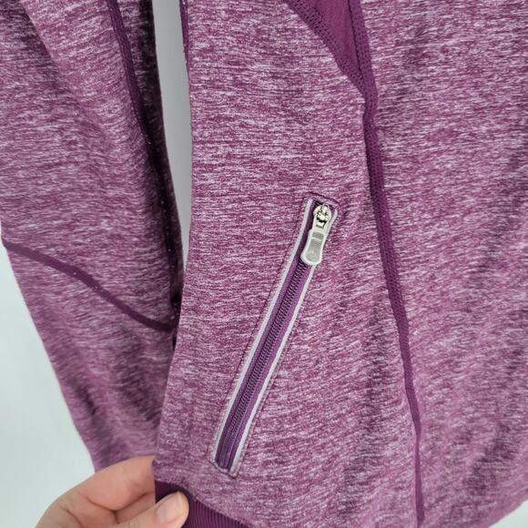 Lululemon Purple Heather Half Zip Long Sleeve Inspire Pullover 4 - Picture 8 of 10